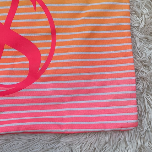 🎉HP🎉 Victoria’s Secret Tote NWOT 💗 Pink & Yellow - Picture 7 of 10